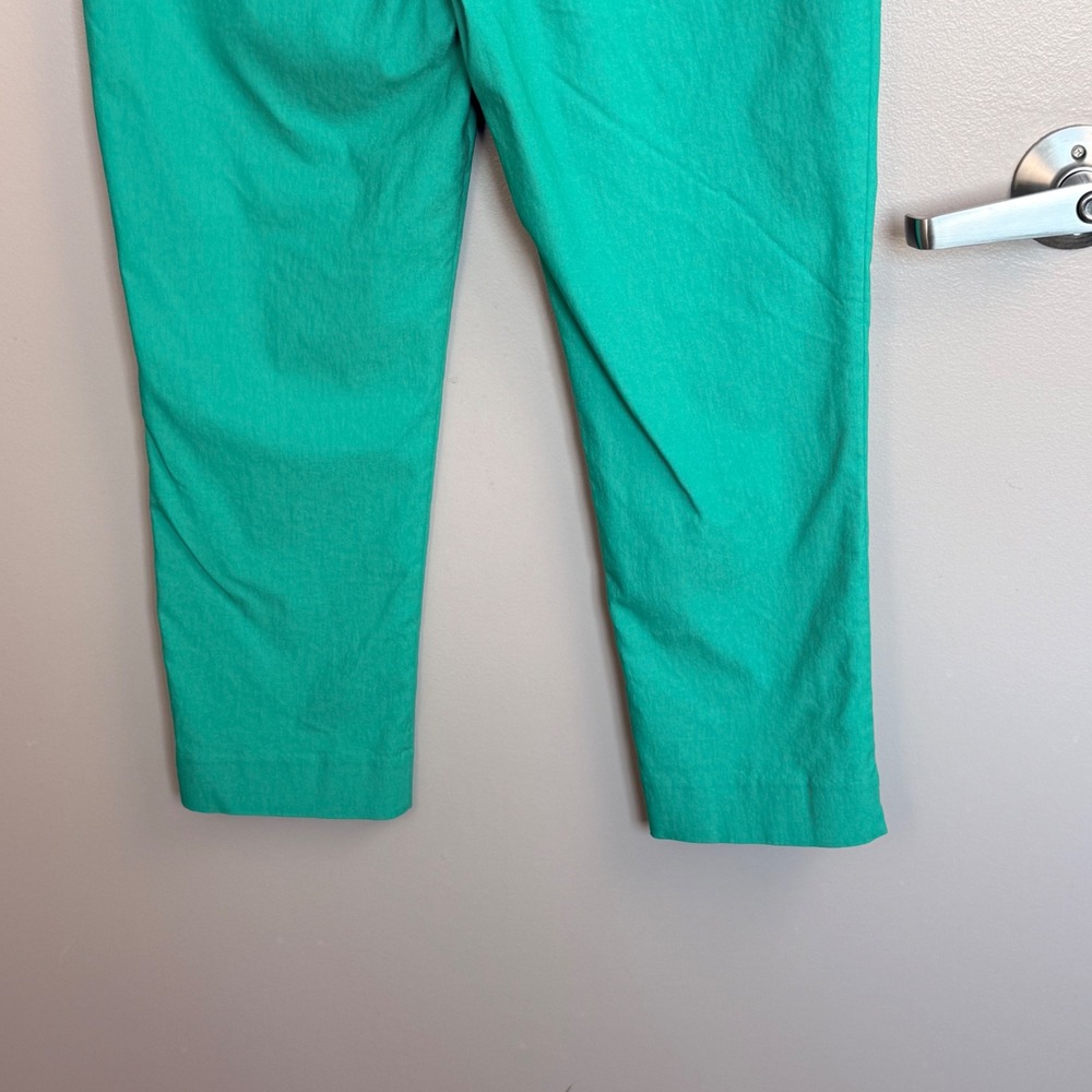 Chico's Brigitte Slim Ankle Pants Kelly Green Pull On Stretch Sz 1 US 8 Cropped - Picture 11 of 12